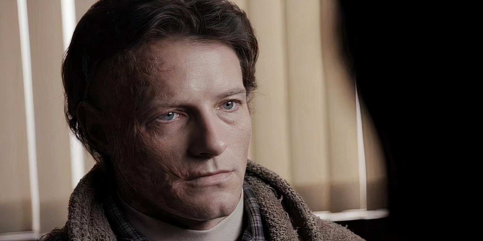 Peter Hale staring blankly in the series Teen Wolf.
