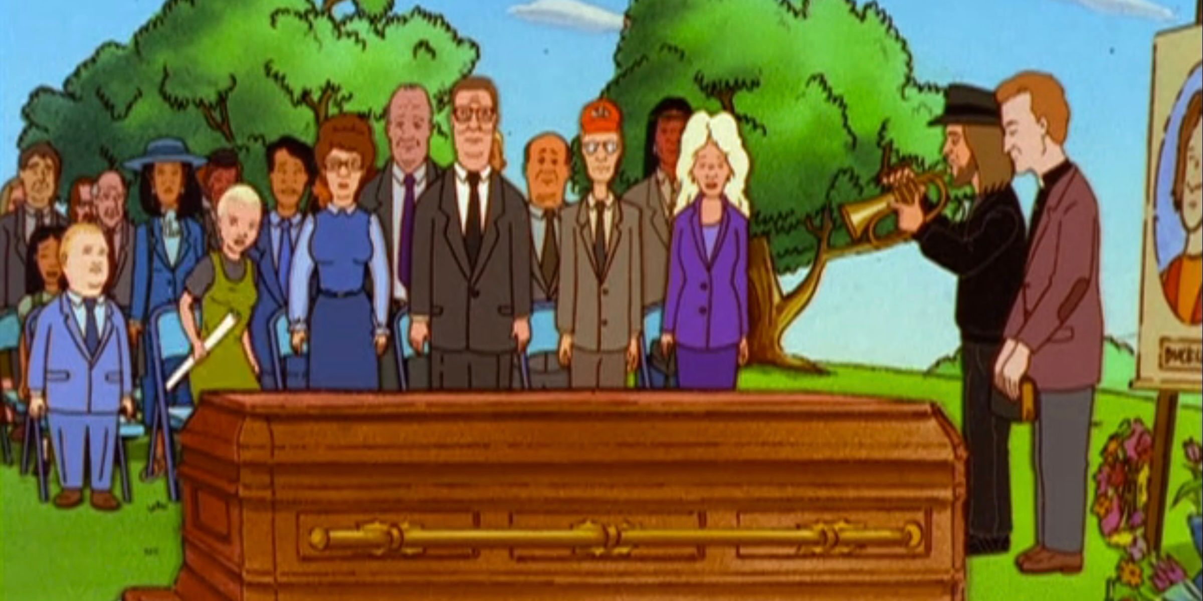 Buckley's funeral on 'King of the Hill.'