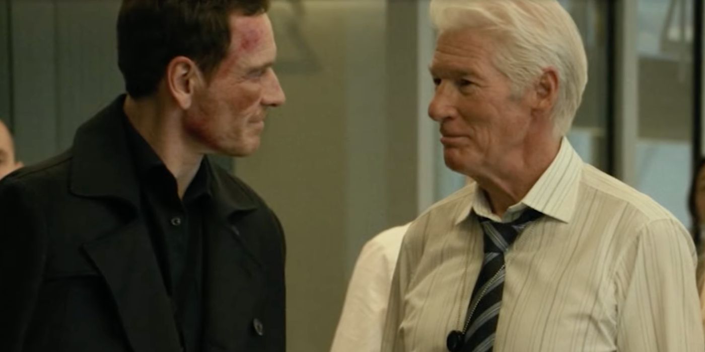 Michael Fassbender as Martian and Richard Gere as Bosko in ‘The Agency’