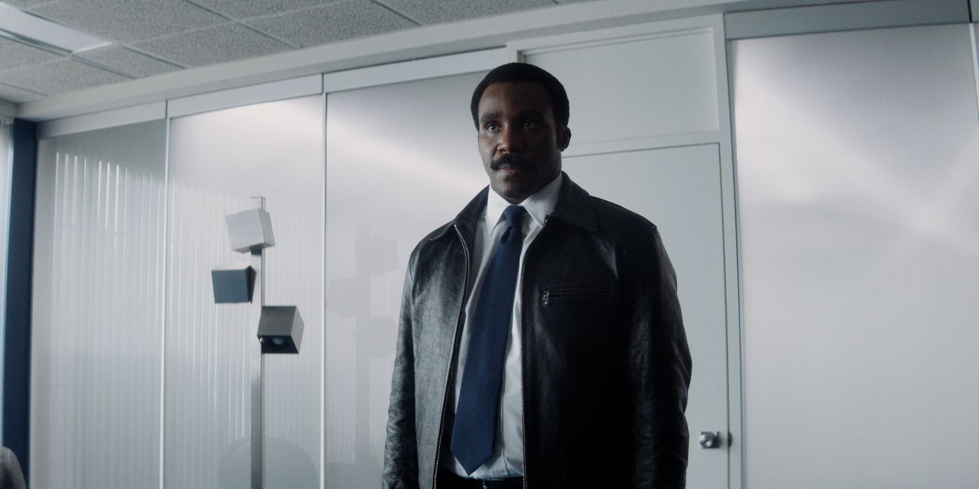 Tramell Tillman standing in Milchick&rsquo;s office