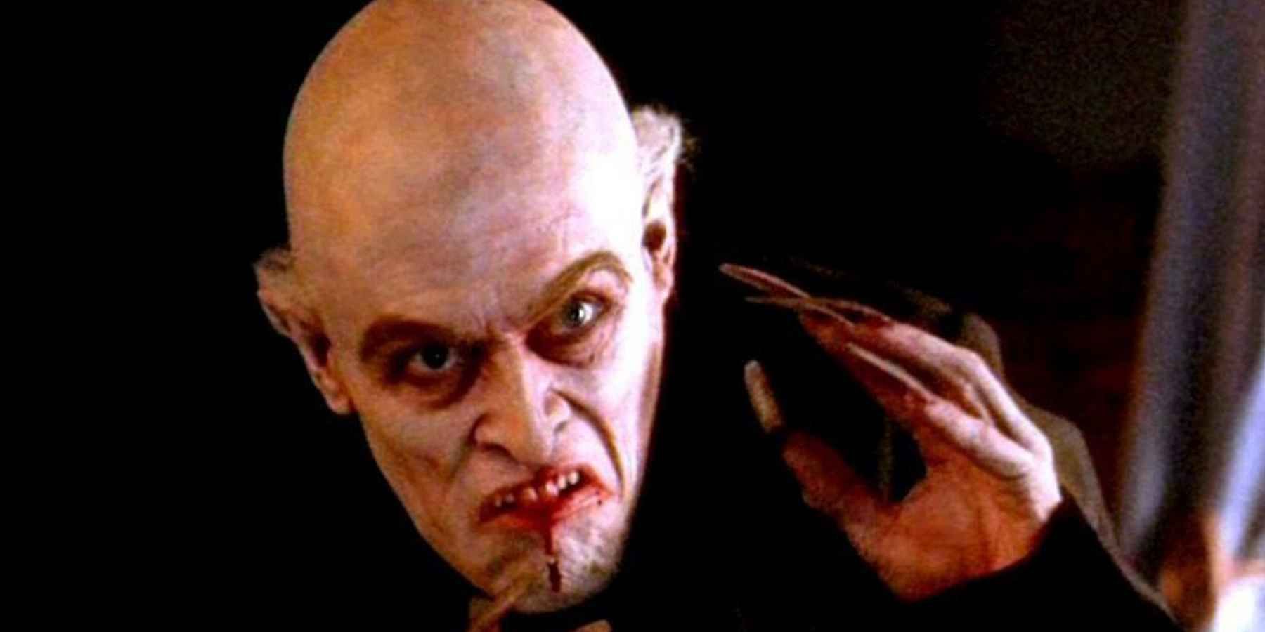 Willem Dafoe snarling as Max Schreck in?Shadow of the Vampire??????? (2000).?