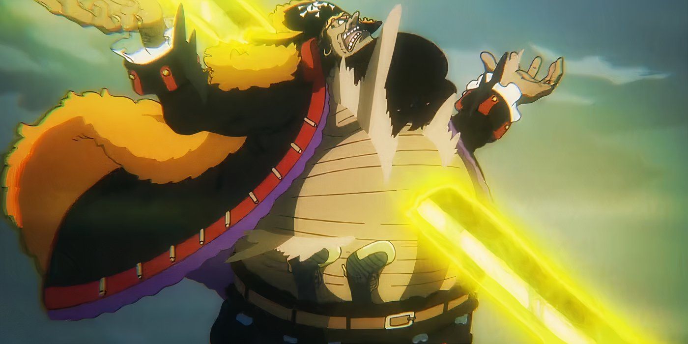 Trafalgar Law using his attack in One Piece