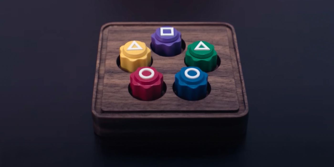 A box with colorful buttons in Squid Game Season 2