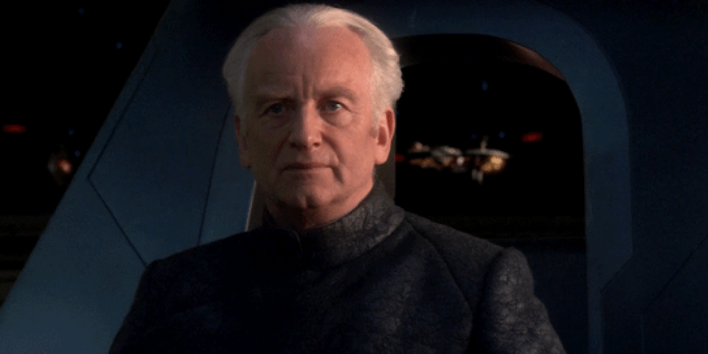Palpatine looking stern in Star Wars: Episode III - Revenge of the Sith.