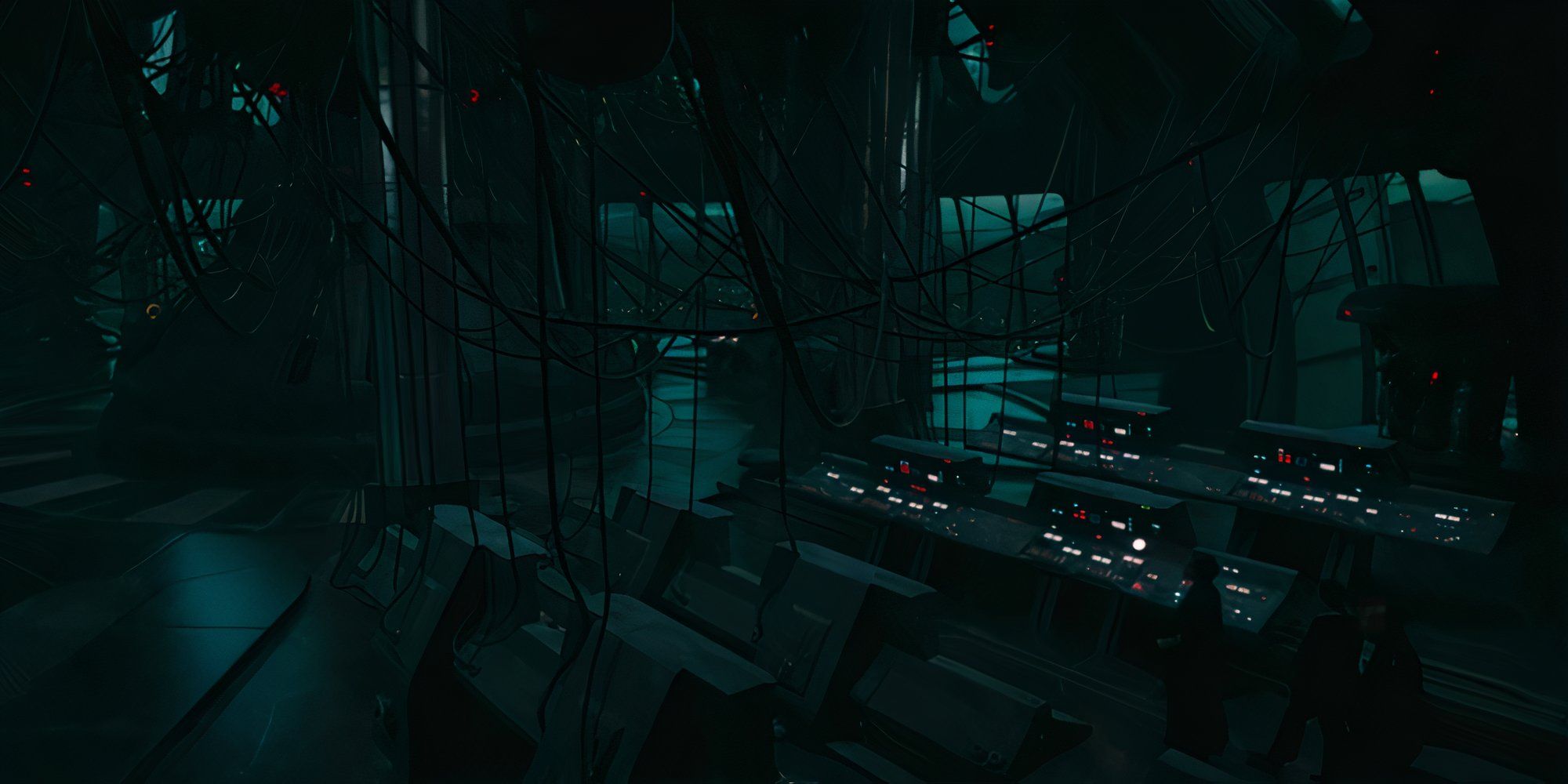 A wide view of the Supervisor's control room in?the finale of?Star Wars: Skeleton Crew