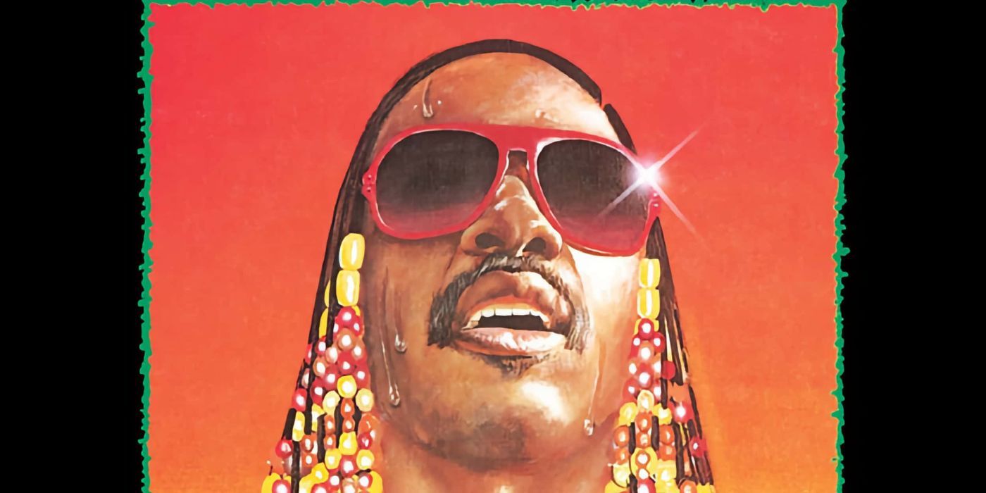 Stevie Wonder&rsquo;s album cover for &lsquo;Hotter Than July&rsquo; (1980).