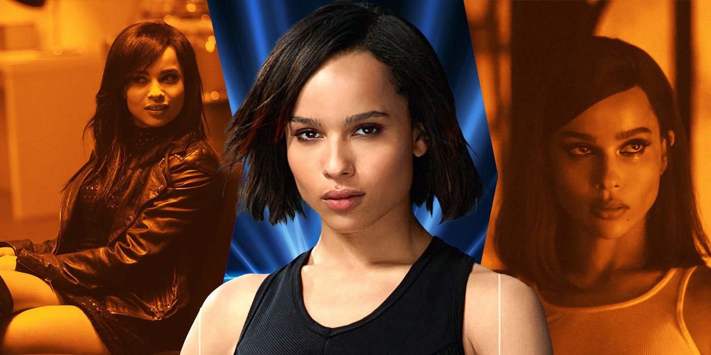 A custom image featuring Zoe Kravitz in some of her major roles. 