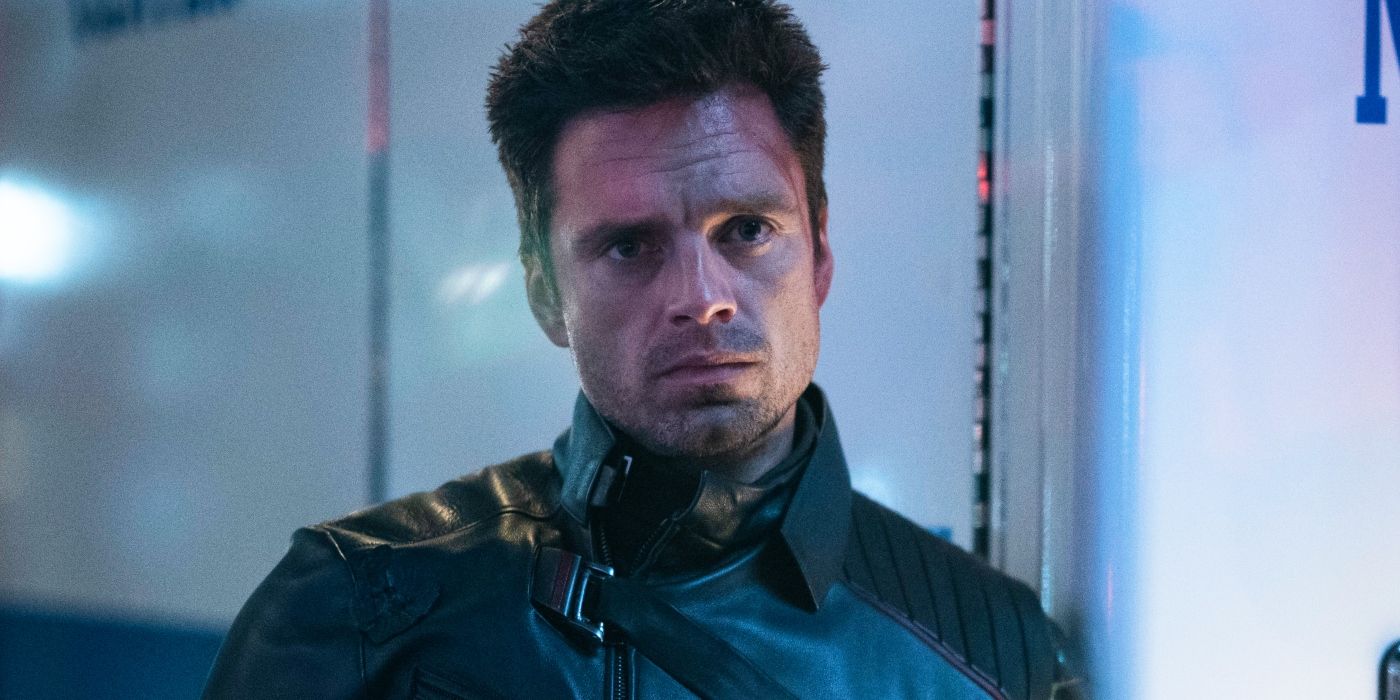 Sebastian Stan as Bucky Barnes in The Falcon and the Winter Soldier.
