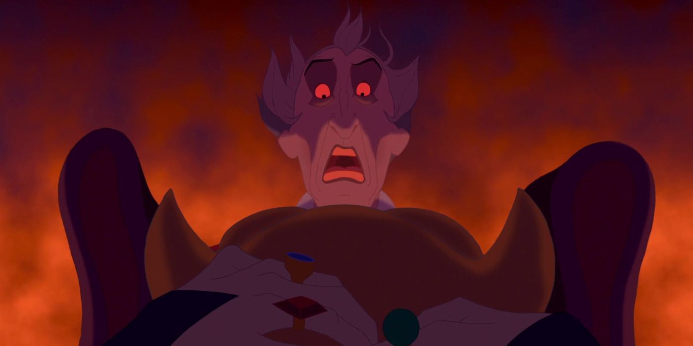 Frollo's death in The Hunchback of Notre Dame 