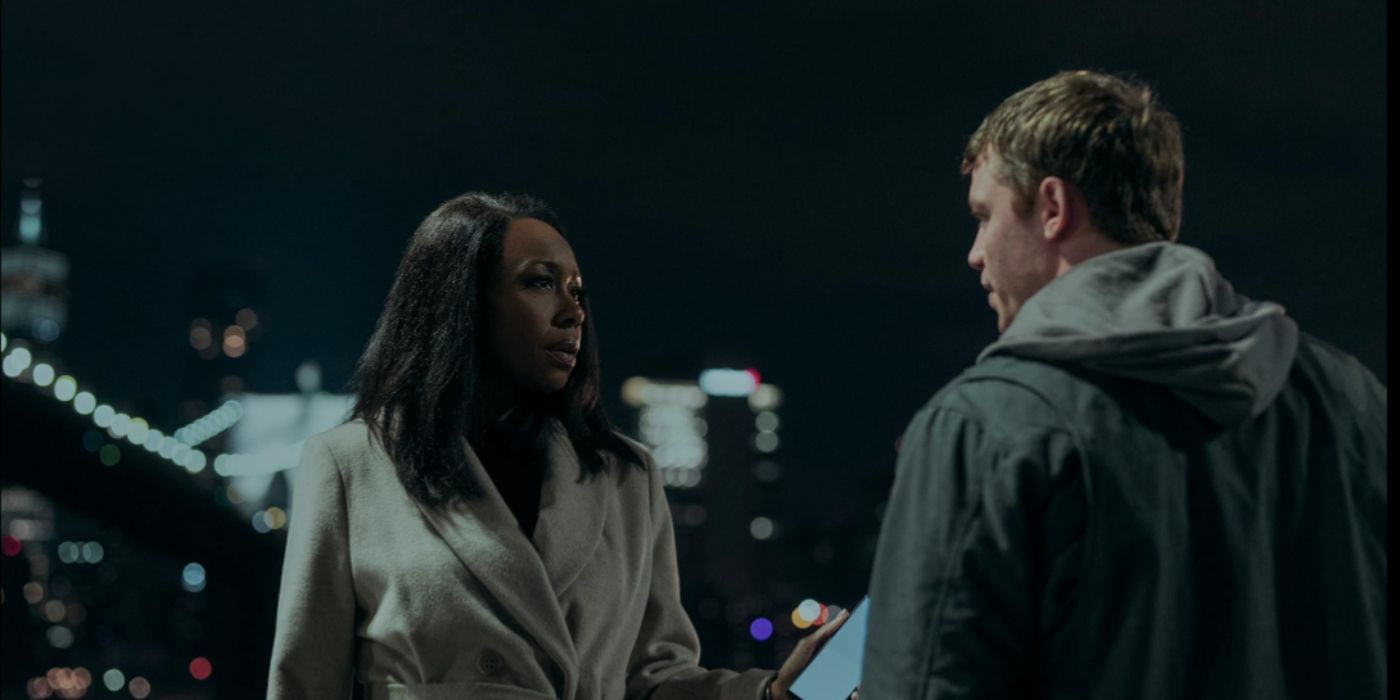 Amanda Warren and Gabriel Basso in The Night Agent Season 2