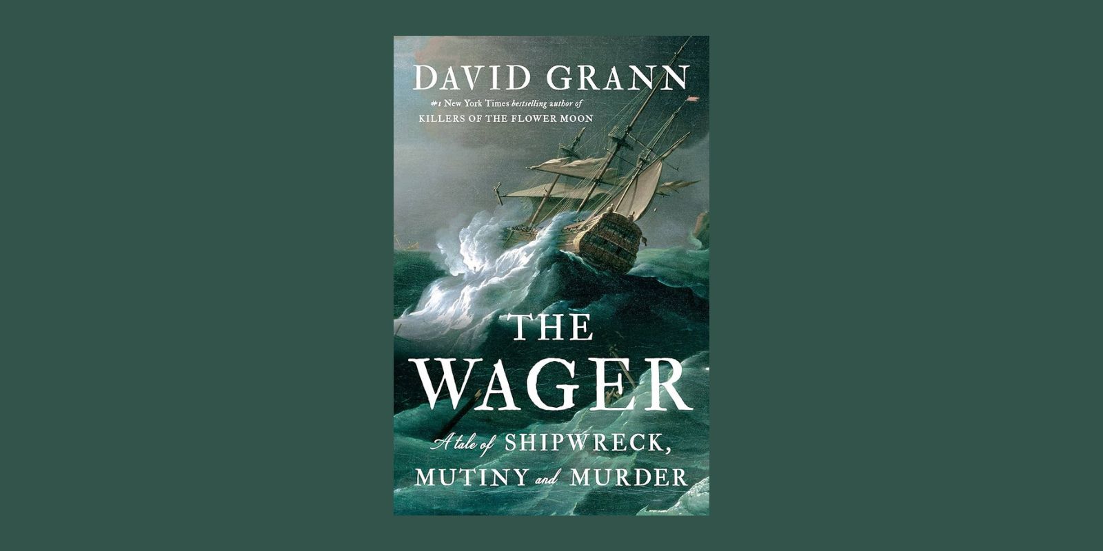 The Wager cover against a green background