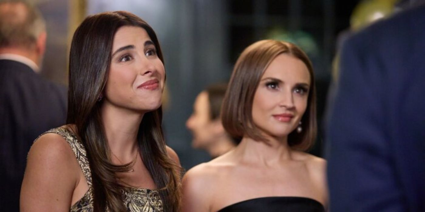 Daniella Monet and Rachael Leigh Cook in Hallmark&rsquo;s &lsquo;Sisterhood Inc.'