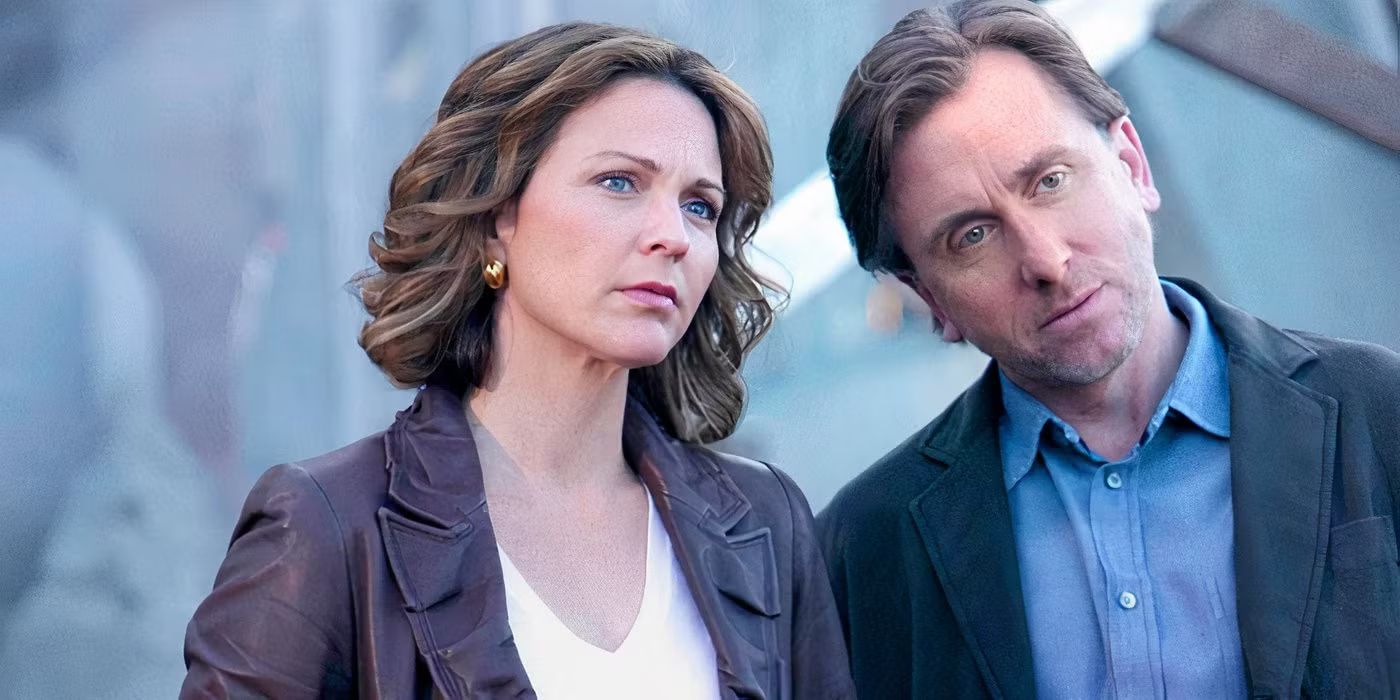 Kelli Williams as Gillian Foster and Tim Roth as Cal Lightman in 'Lie to Me'