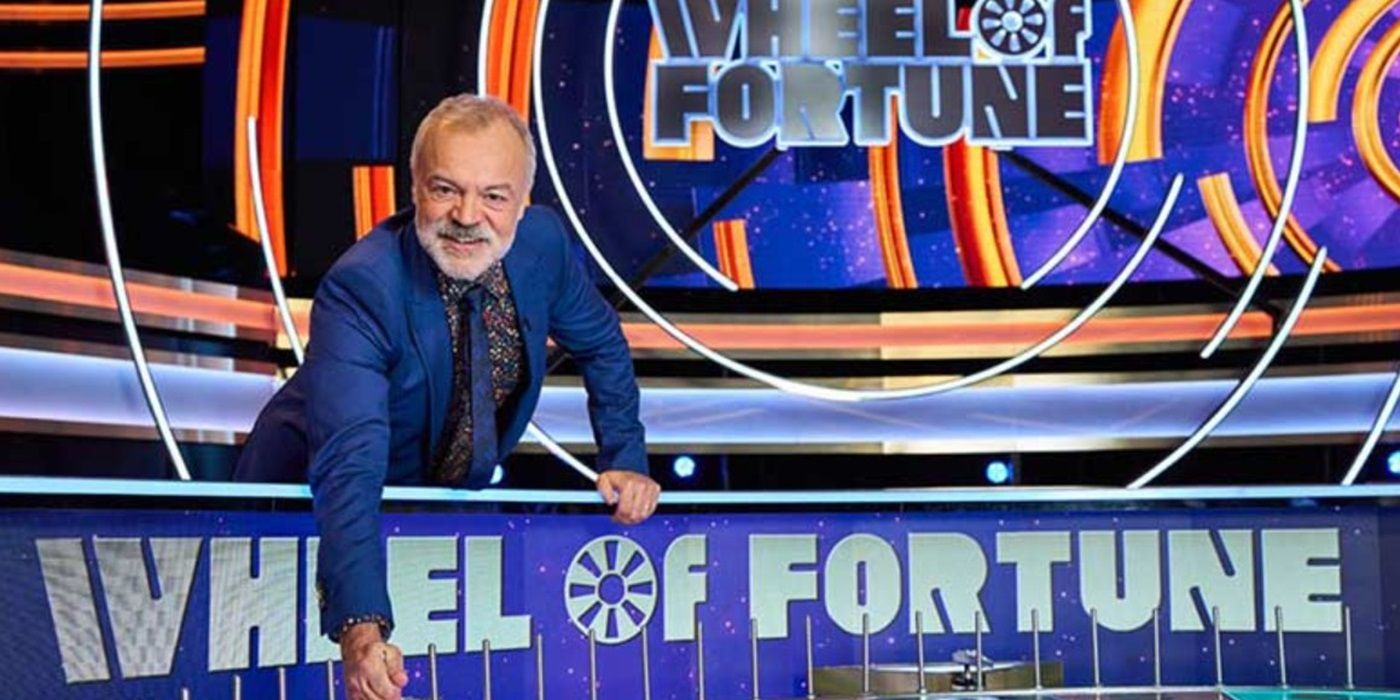 Graham Norton hosting the British version of 'Wheel of Fortune'