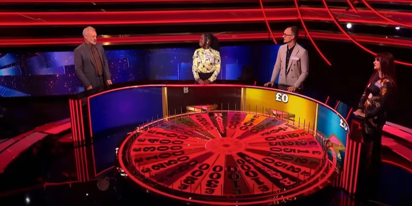 Graham Norton hosting the British version of 'Wheel of Fortune'