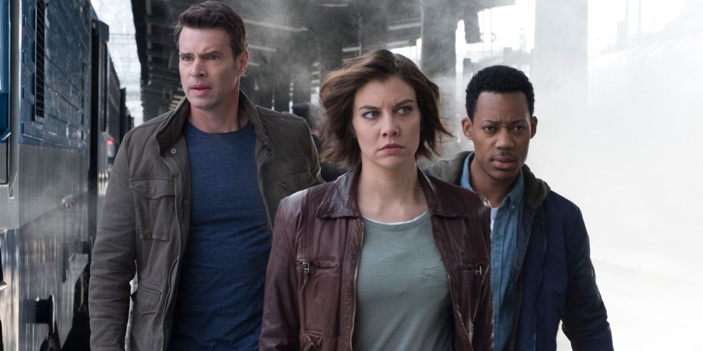 Scott Foley, Lauren Cohan, and Tyler James Williams in 'Whiskey Cavalier'