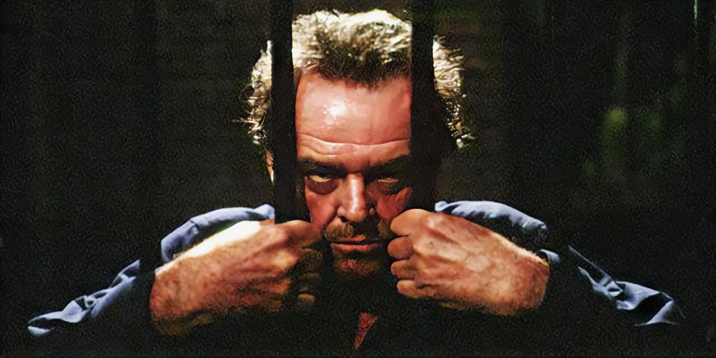 Jack Nicholson behind bars in Wolf