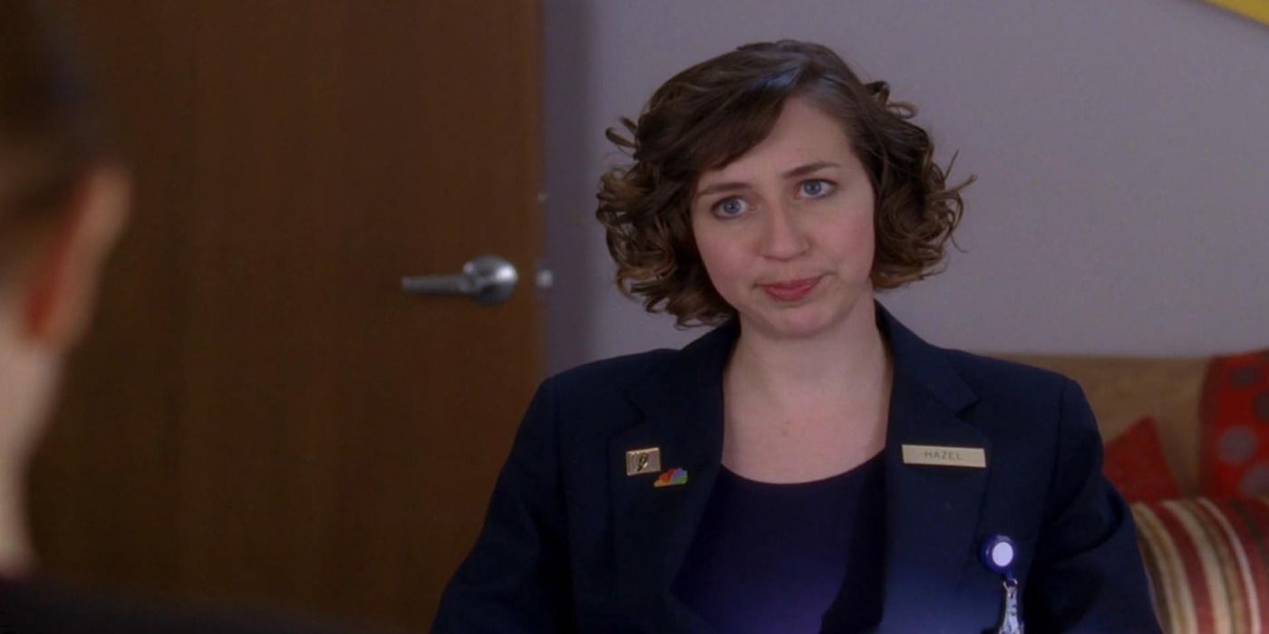 Hazel frowns in 30 Rock