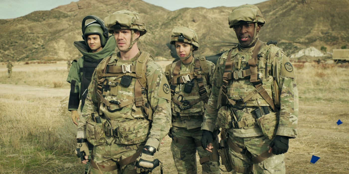 A group of four soldiers in &lsquo;68 Whiskey&rsquo;