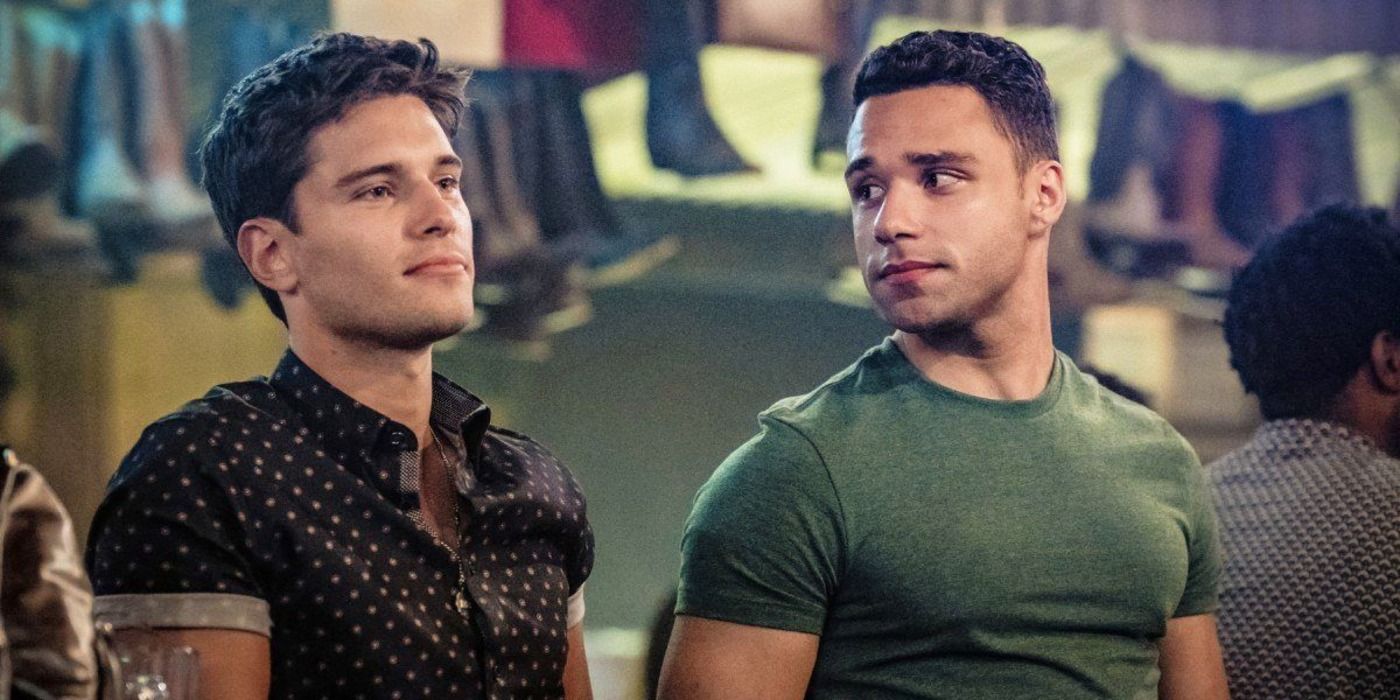 TK looks ahead as Carlos gazes at him in a scene from &lsquo;9-1-1: Lone Star.'