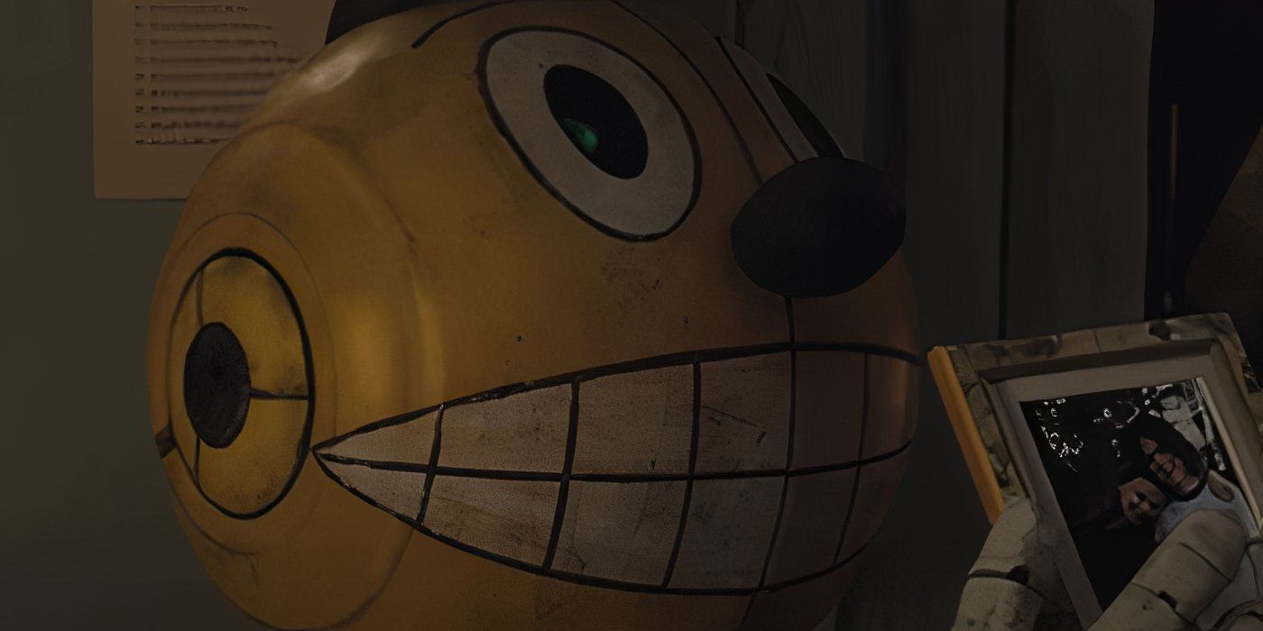 Cosmo le robot (exprimé par Alan Tudyk) dans «l'état électrique»