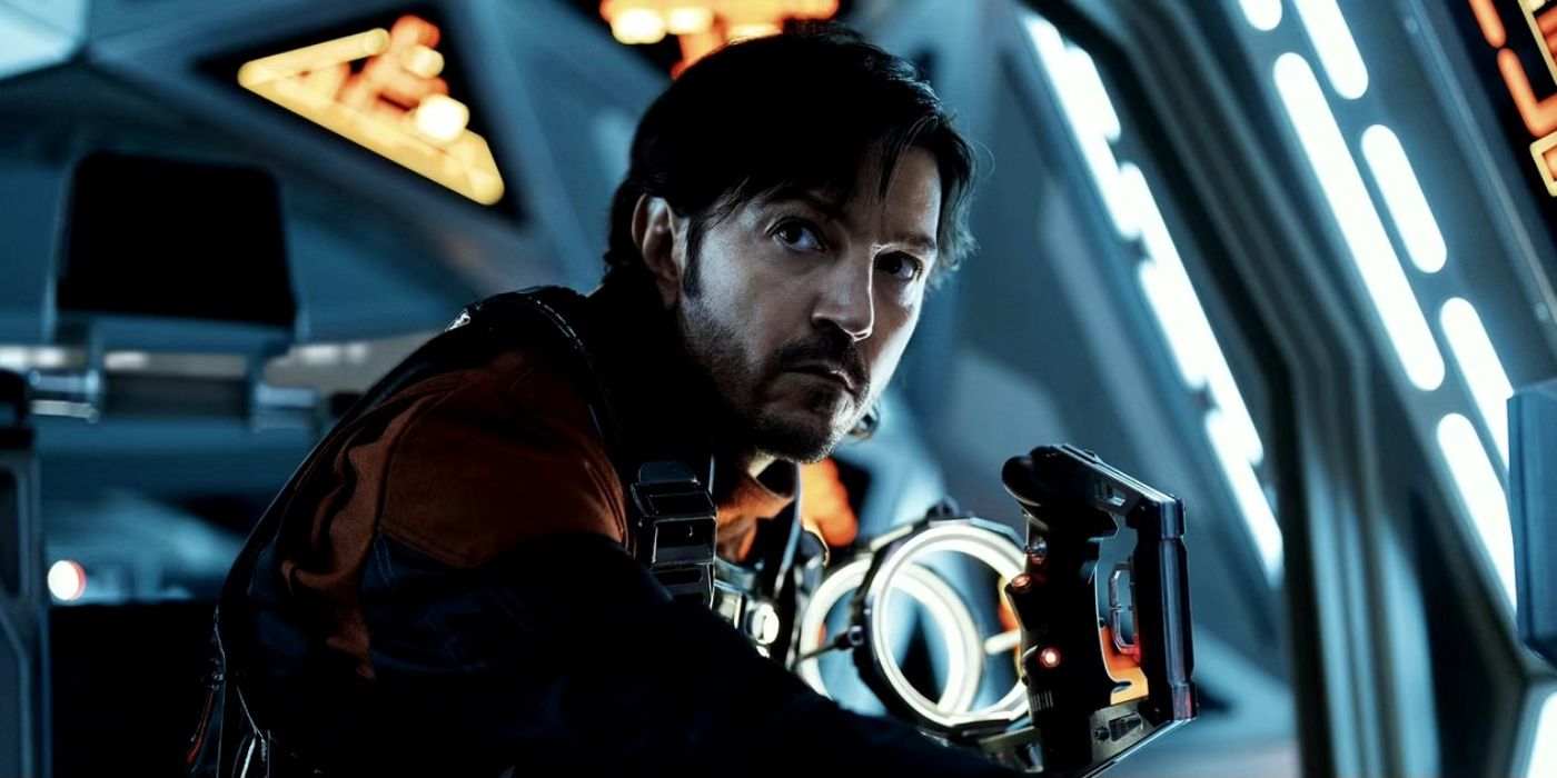 Diego Luna in a ship in Andor Season 2