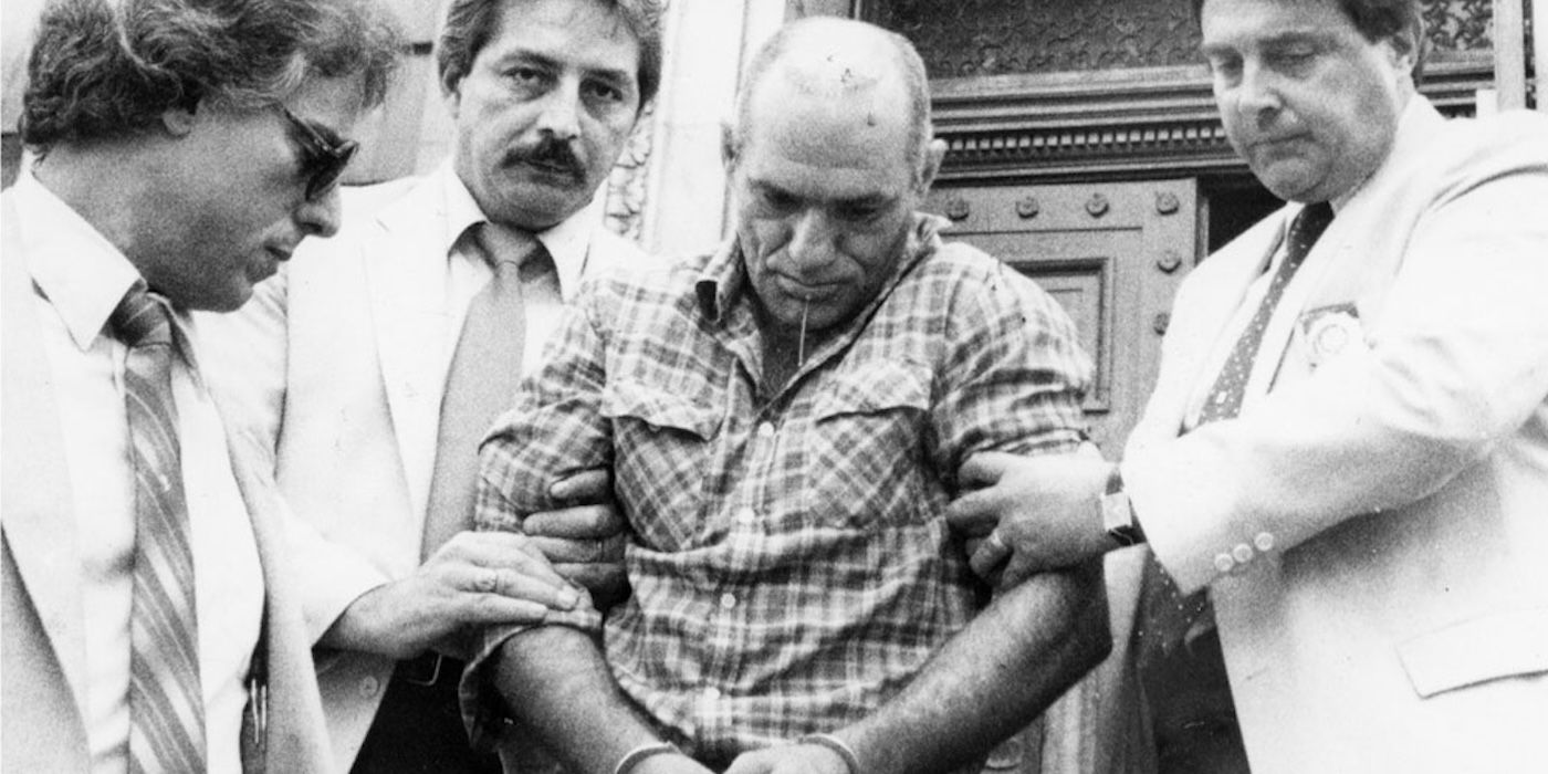 Andre Rand arrestado en el documental de Cropsey