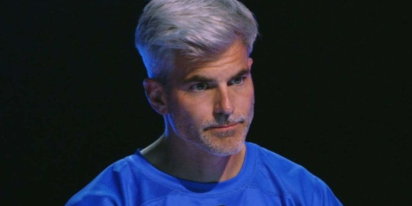 Jeffrey close up during a serious moment on Beast Games