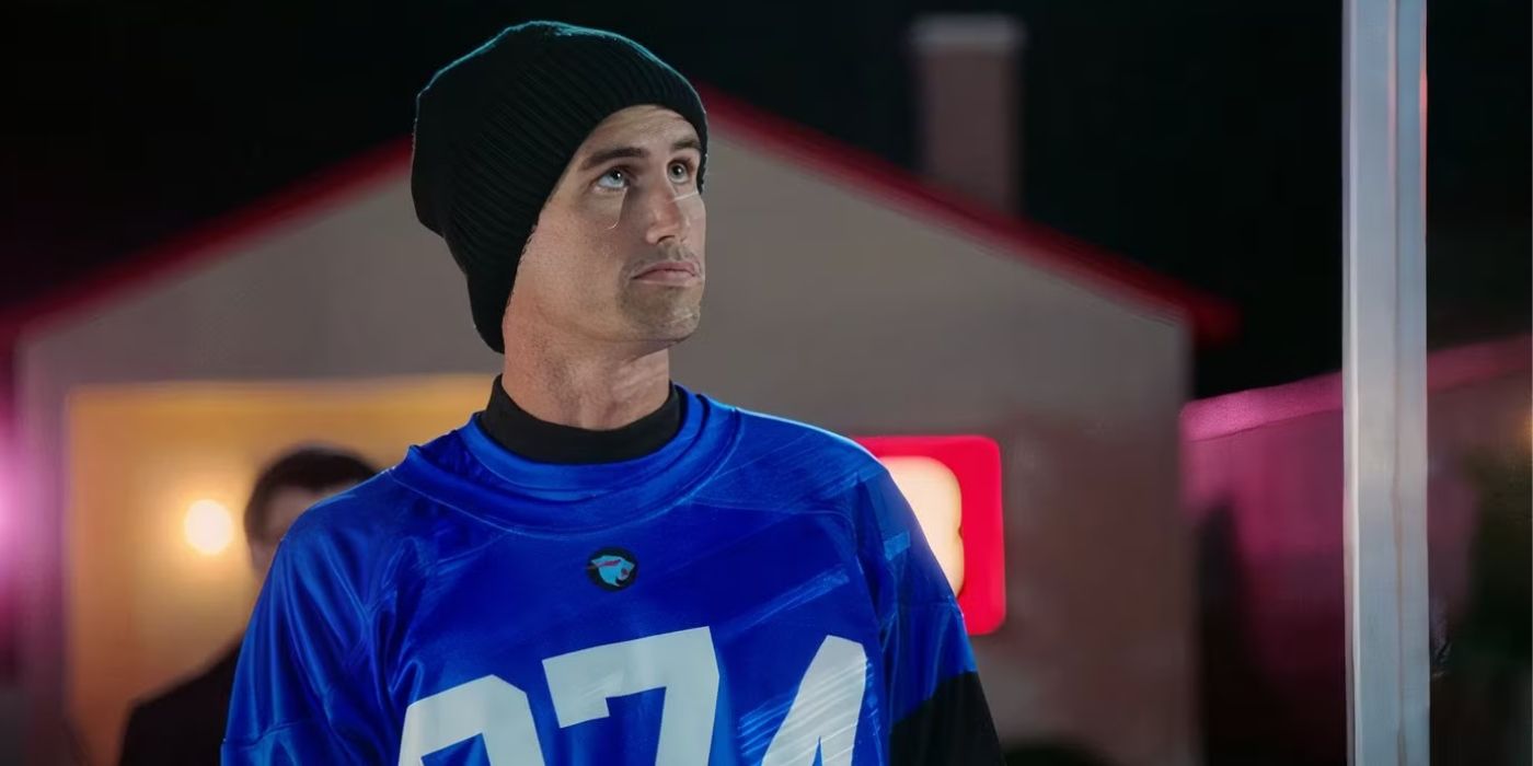 Player 974 Gage Gallagher looking up while outside on &lsquo;Beast Games.'