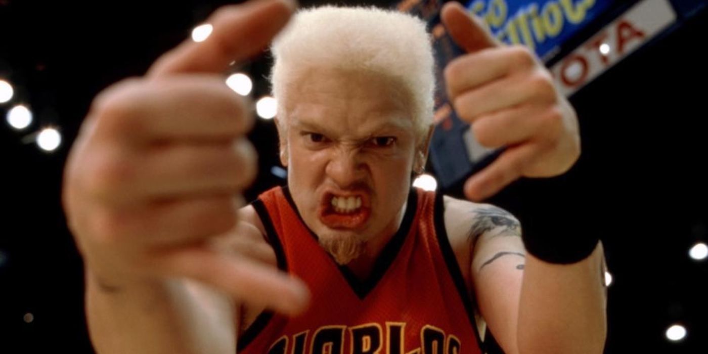 Brendan Fraser as a basketball player in Bedazzled