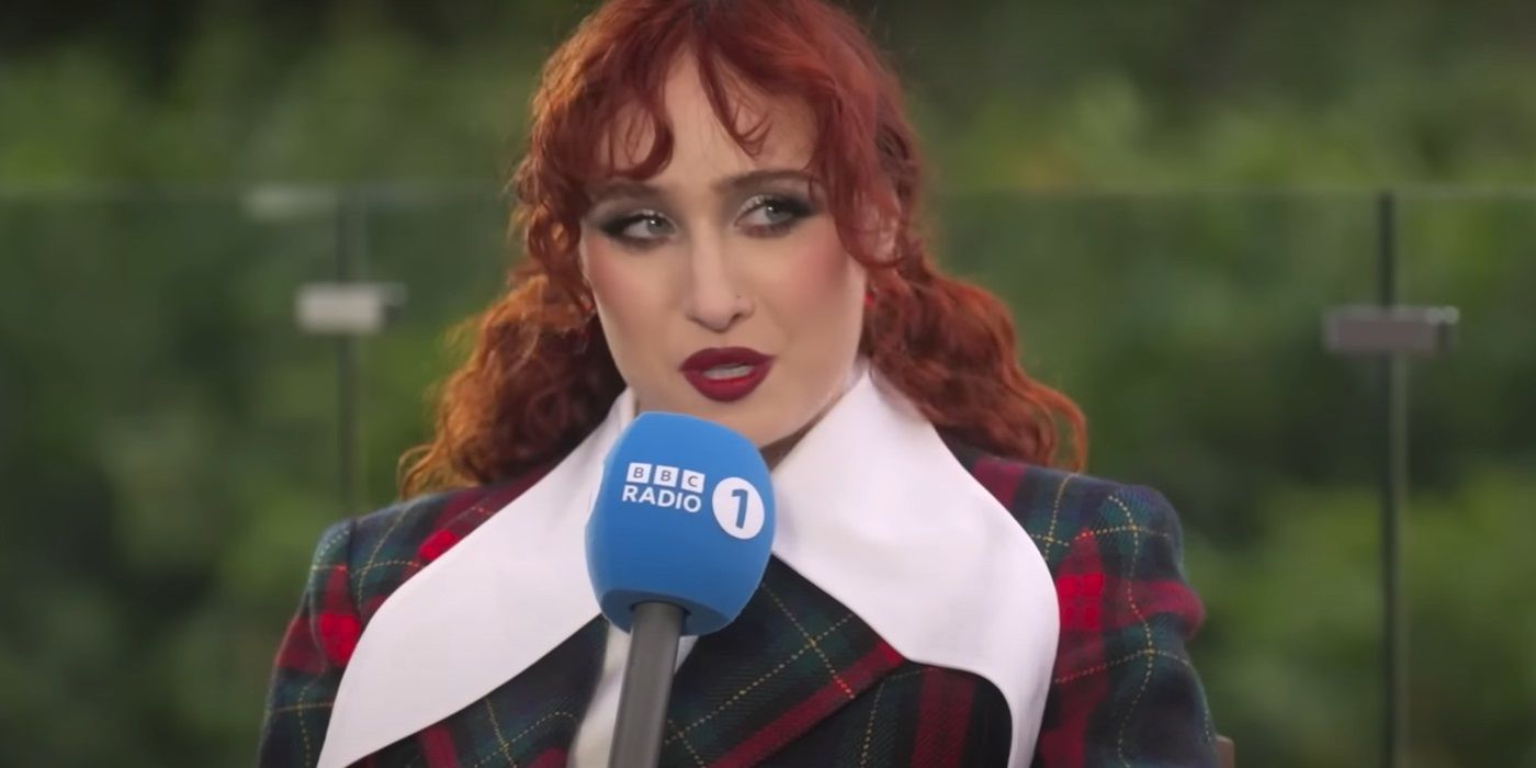 Chappell Roan during an appearance on BBC Radio 1