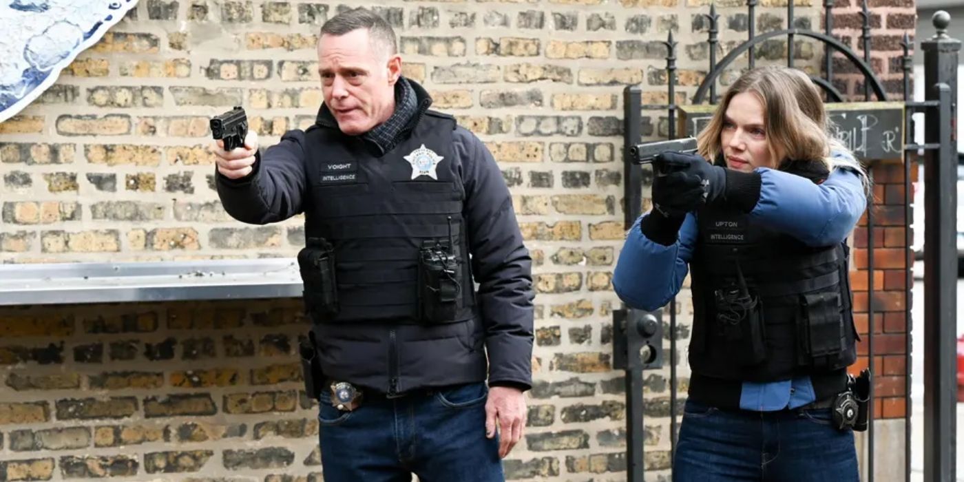 Jason Beghe and Tracey Spiridakos in Chicago P.D. Season 11