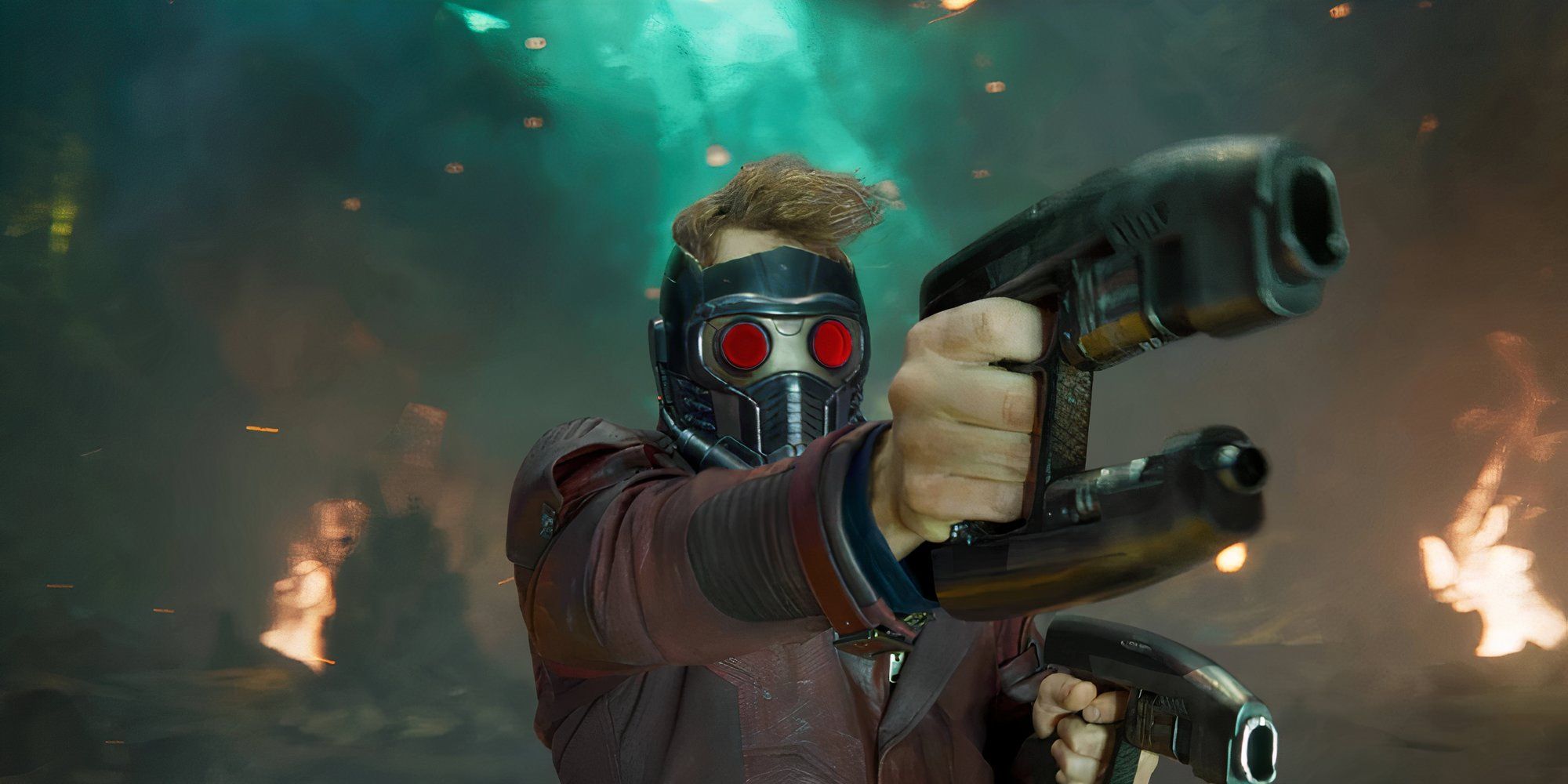 Chris Pratt as Star Lord in Guardians of the Galaxy Vol. 2