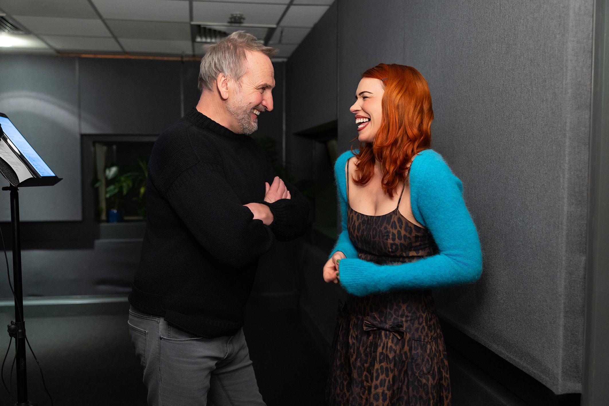 Christopher Eccleston and Billie Piper for a Nine and Rose Doctor Who Big Finish Audio Drama