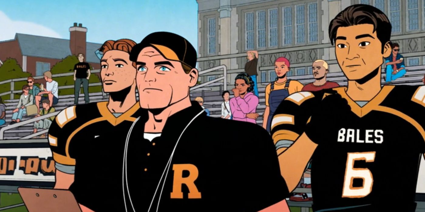 Coach Grayfield watching Lonnie Lincoln with his players in Your Friendly Neighborhood Spider-Man