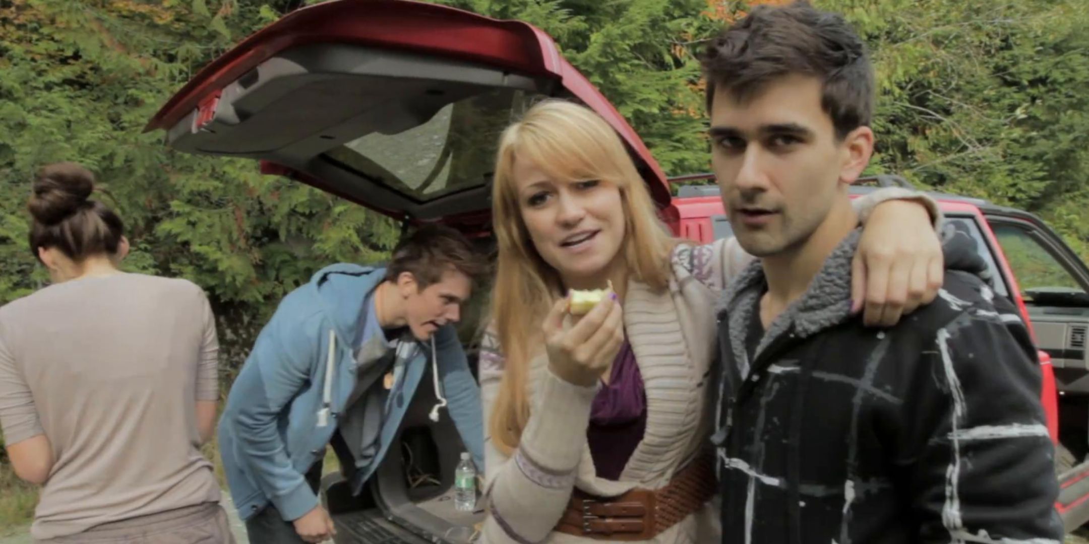 Chelsea Reist and Aslam Husain going on road trip with friends in found footage Crowsnest.