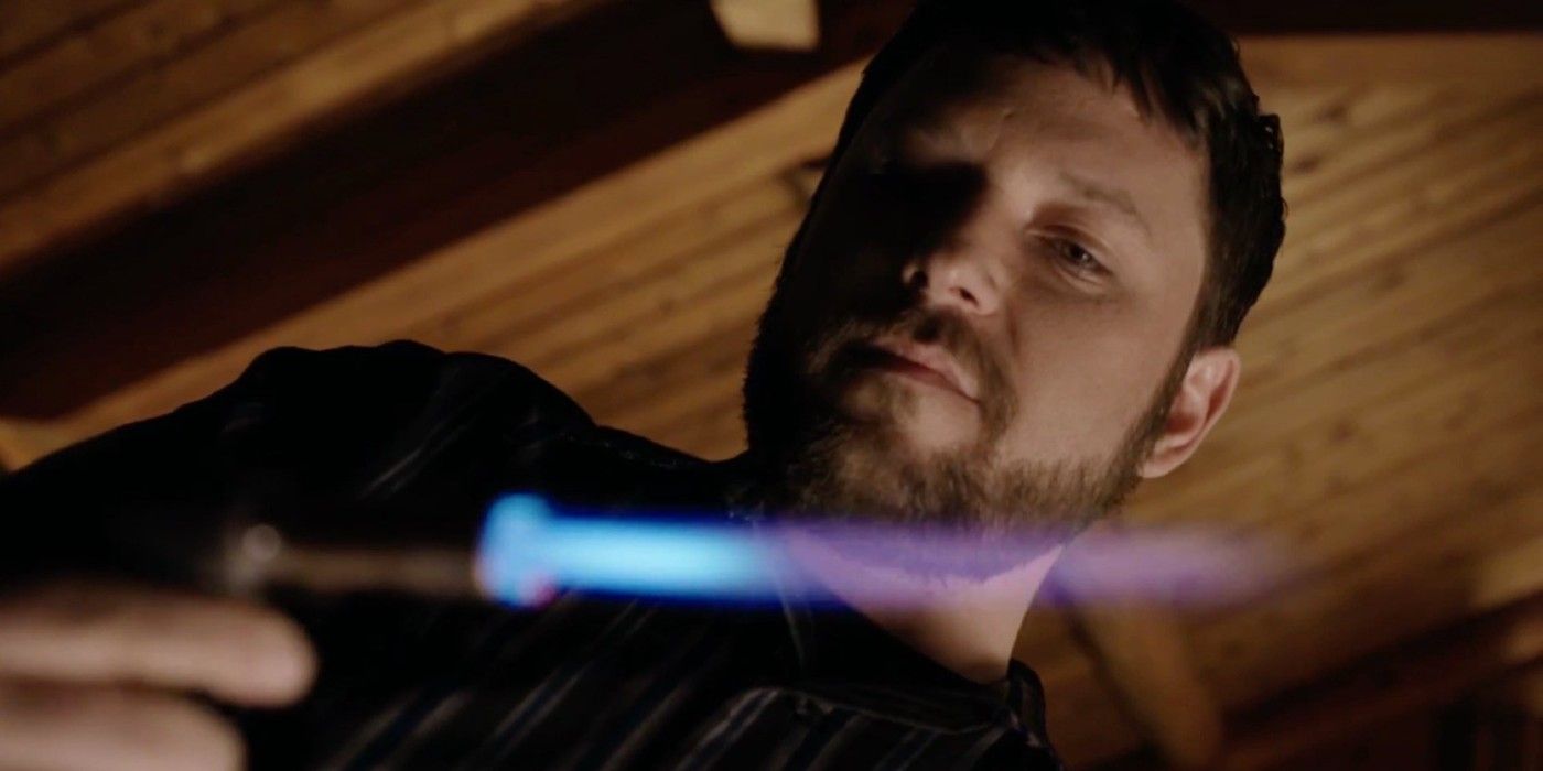 Andy Barclay (Alex Vincent) with a blowtorch in 'Cult of Chucky'