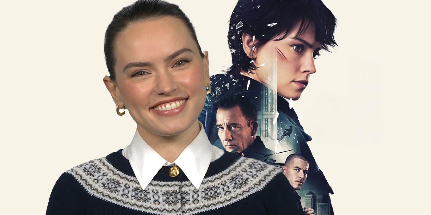 Daisy Ridley at the Cleaner Junket