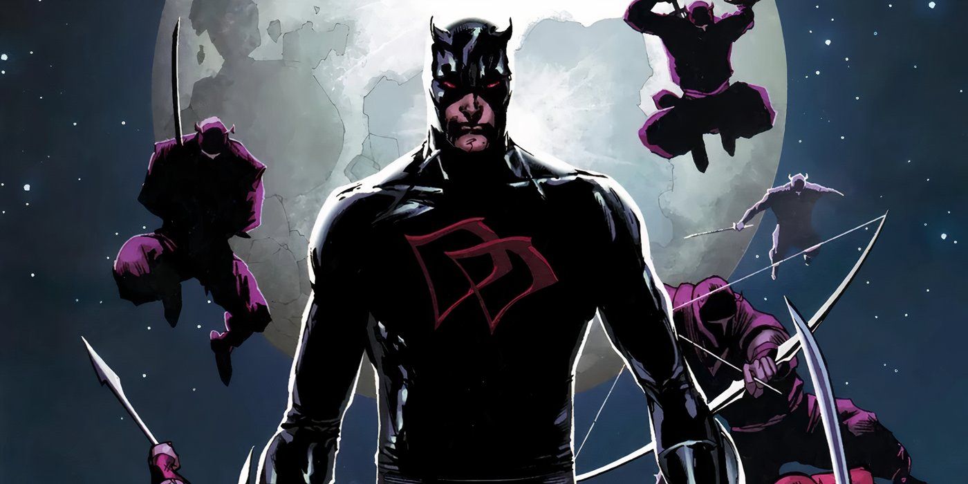 Daredevil with The Hand members in Marvel Comics.