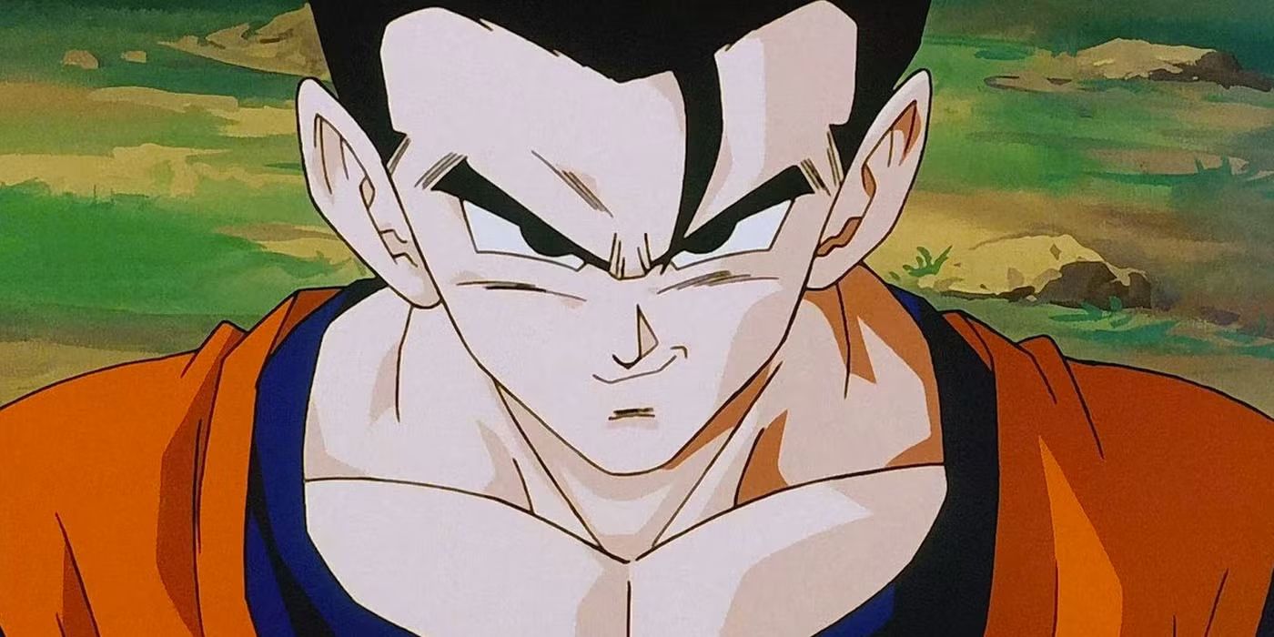 Gohan (Masako Nozawa/Kyle Hebert) smirking in Dragon Ball Z