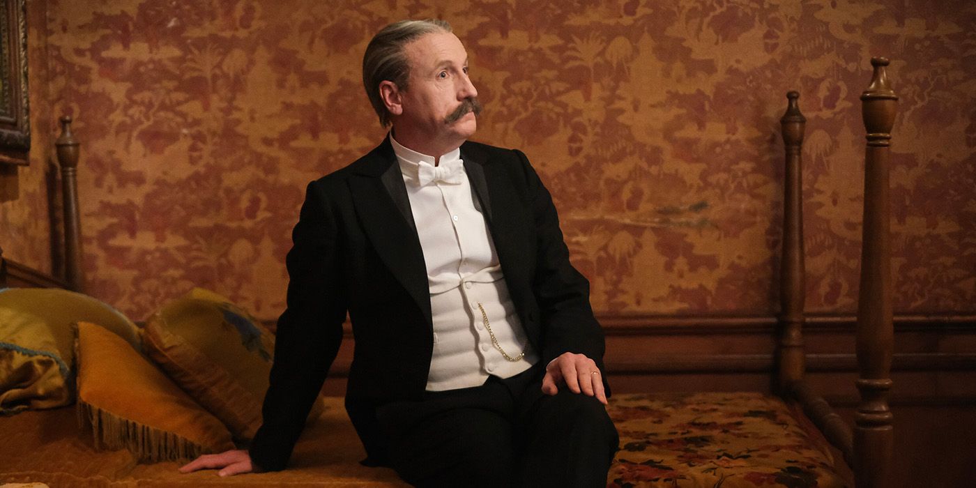 Matt Walsh as Elias in Ghosts Season 4 Episode 14