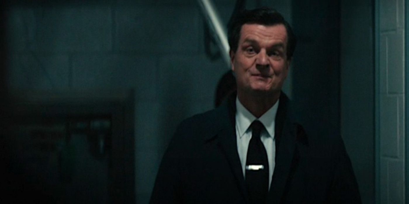 Doug Graner in a dark hallway in Severance.