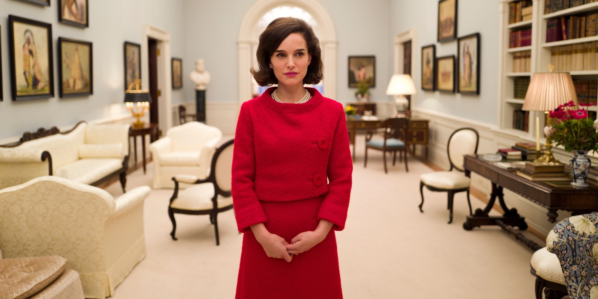 Natalie Portman as Jackie Kennedy in the White House in Jackie