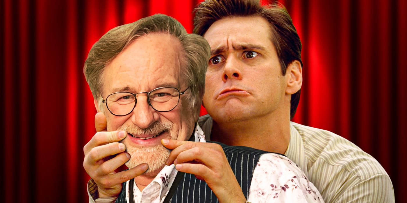 Custom image of Jim Carrey and Steven Spielberg