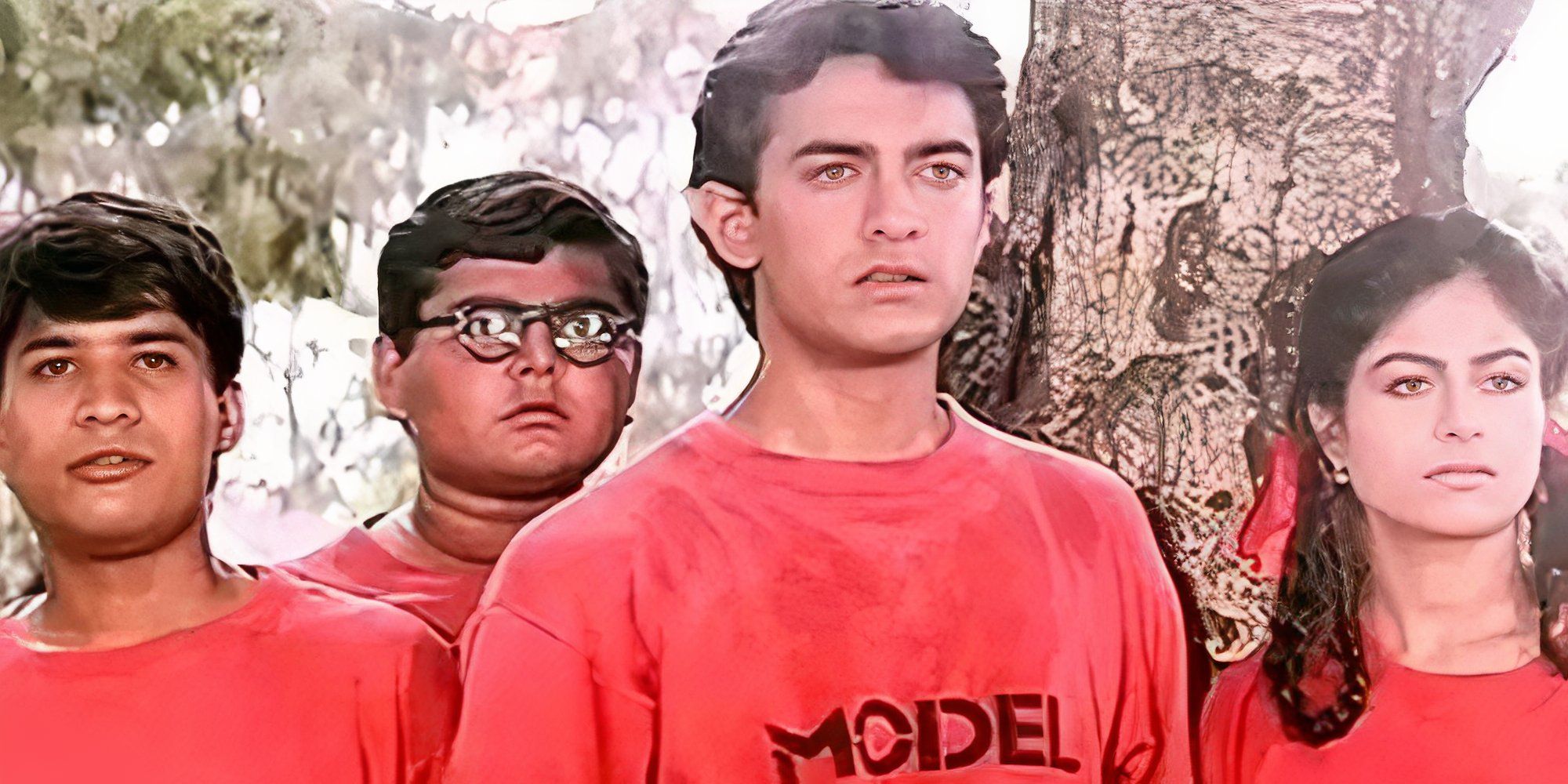 aamir khan and his friends from model school looking in the distance from jo jeeta wohi sikander.