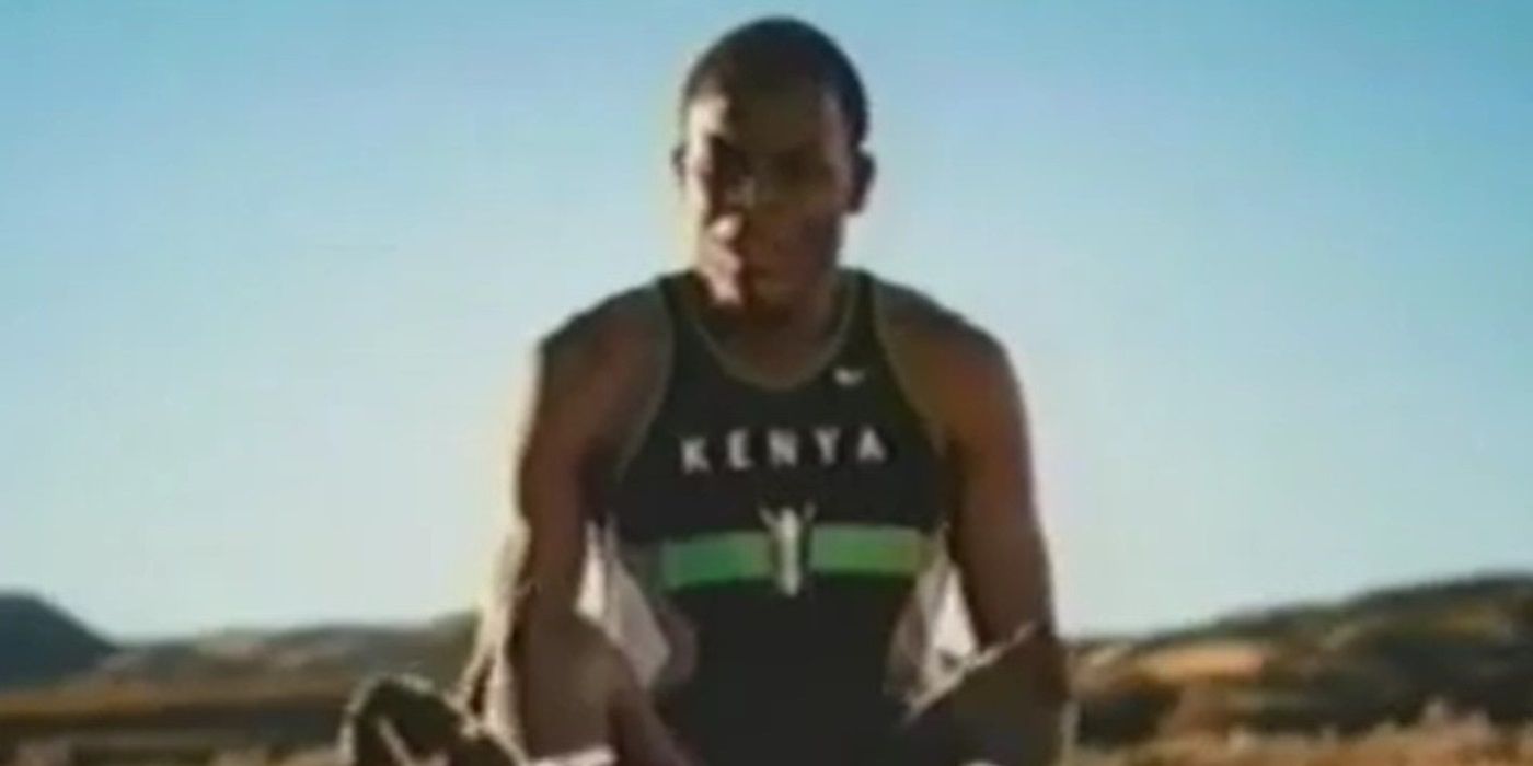 Barefoot Kenyan runner in Just For Feet superbowl commercial