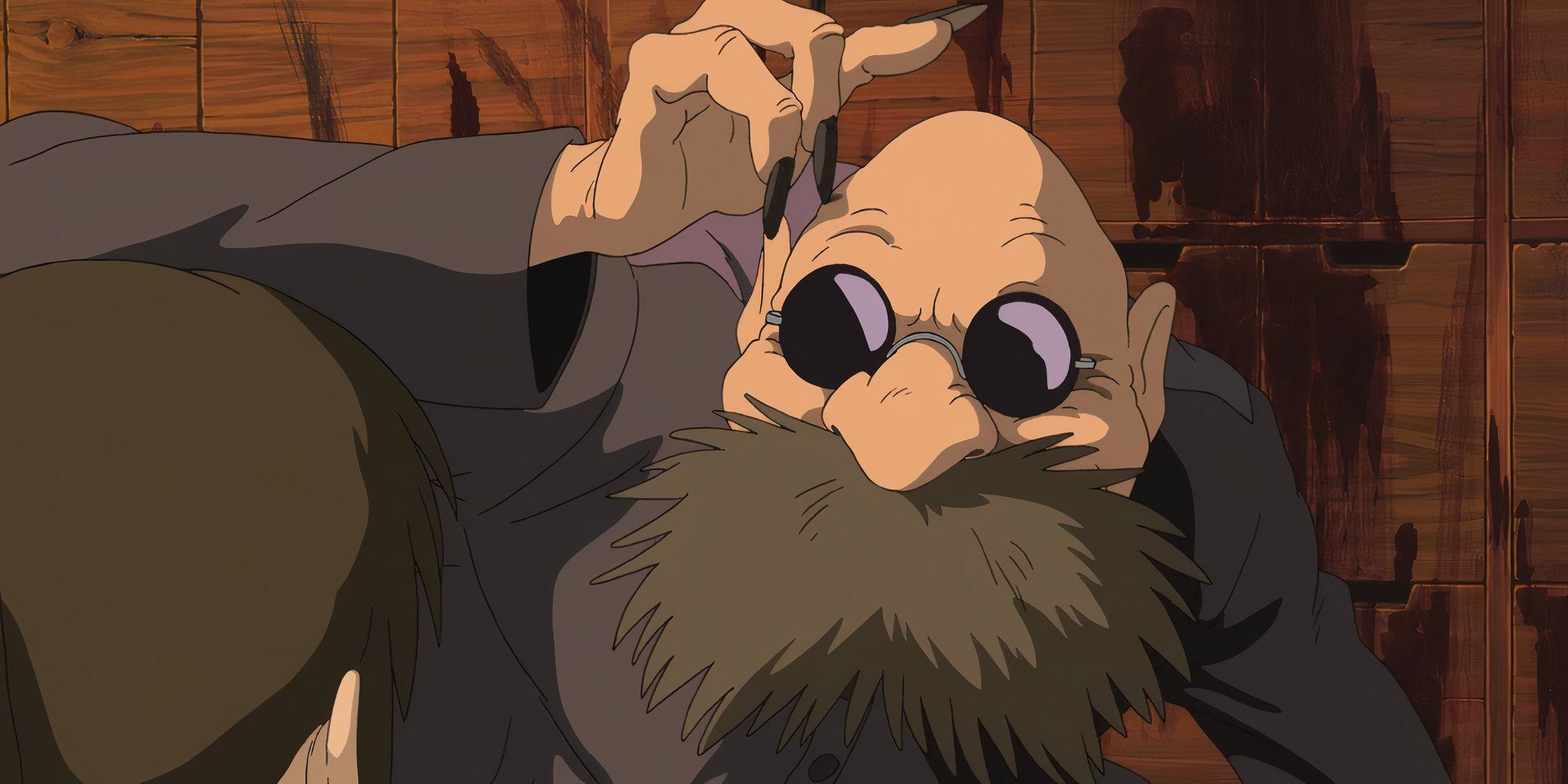 Kamaji in Spirted Away scratching his head