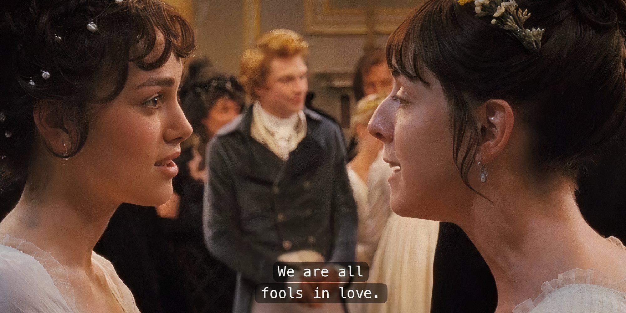 Keira Knightley and Claudie Blakley in Pride &amp; Prejudice