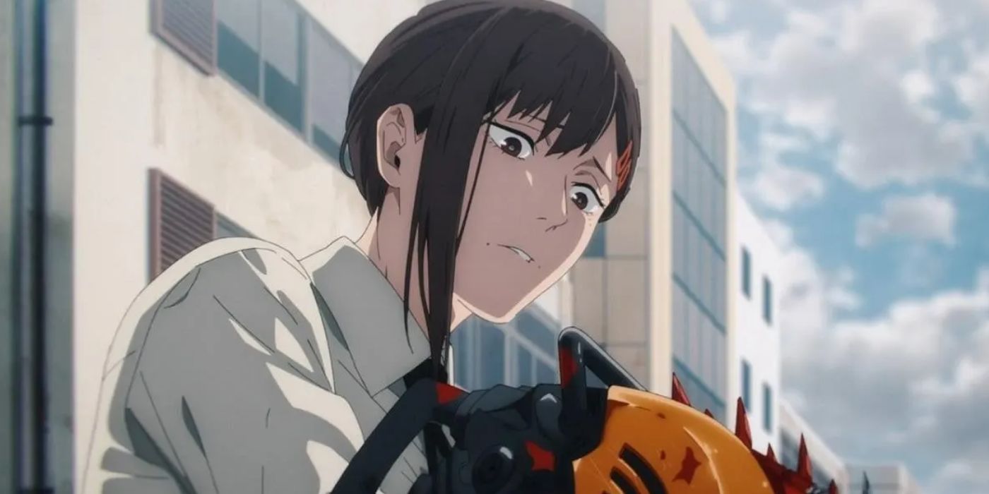 Kobeni looking concerned in Chainsaw Man