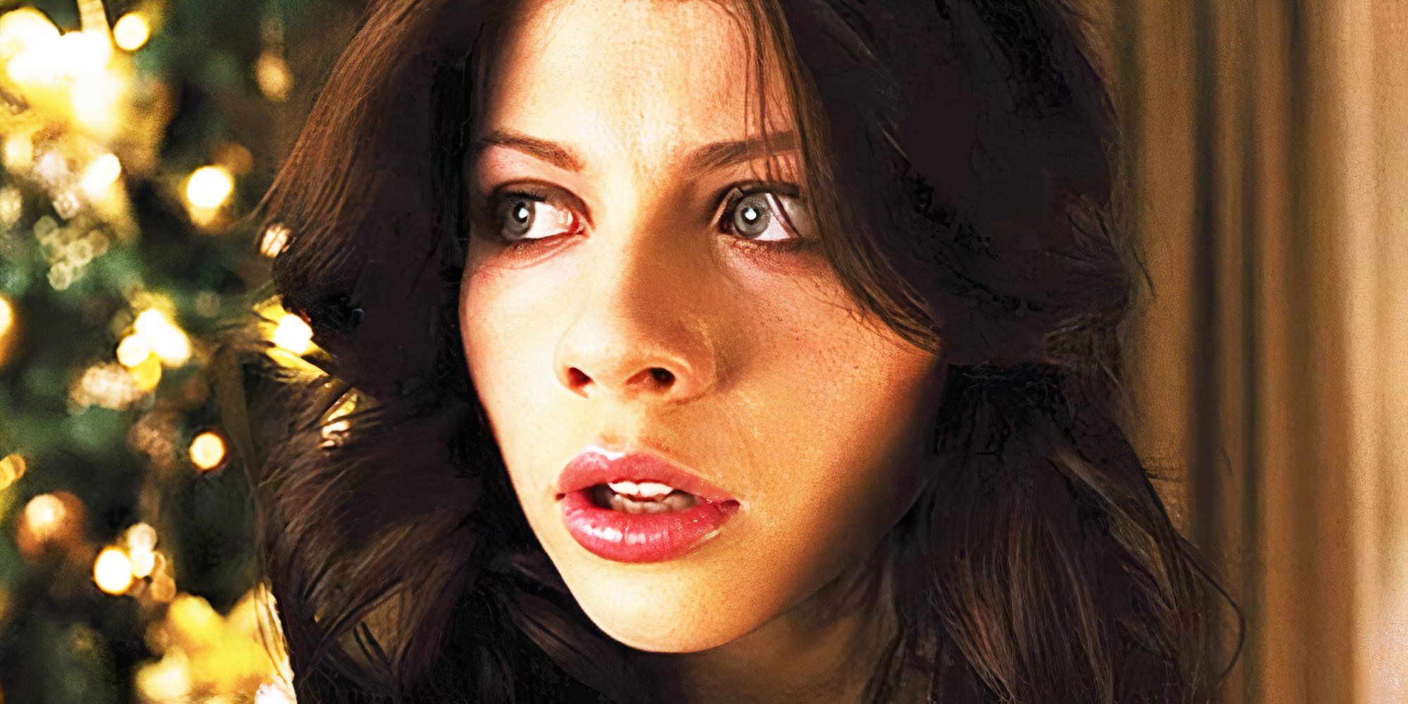 Michelle Trachtenberg as Melissa looking alarmed in 'Black Christmas.'